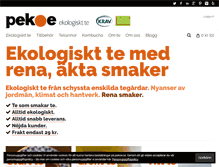 Tablet Screenshot of pekoe.se